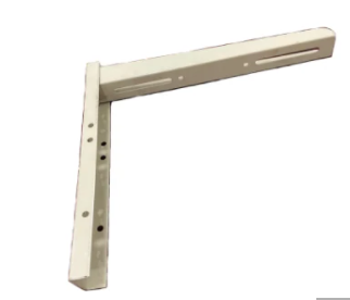 Witte poedercoating airconditioner L-beugel