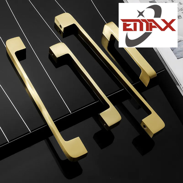 Groothandel massief koperen messing deurgrepen knoppen