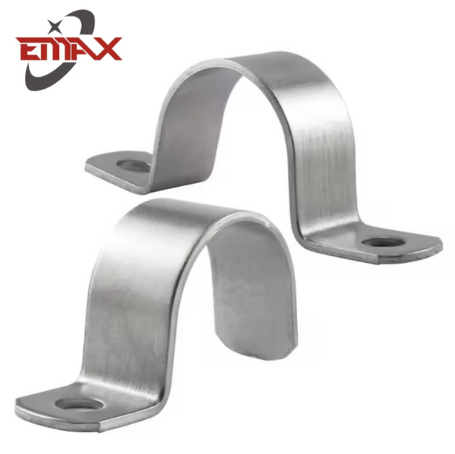 Roestvrijstalen universele gegalvaniseerde U-type slangklem met twee gaten