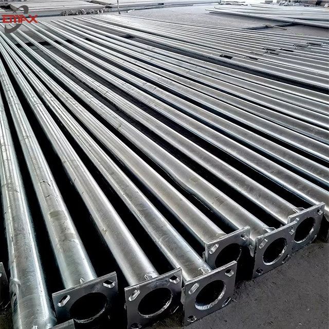 Hot-dip gegalvaniseerde stalen buitenlamppaal