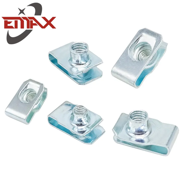 Koolstofstaal veerclip moer u clipmoer voor auto -onderdelen