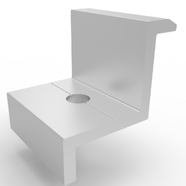 PV -module aluminium staande naadbevestiging klem