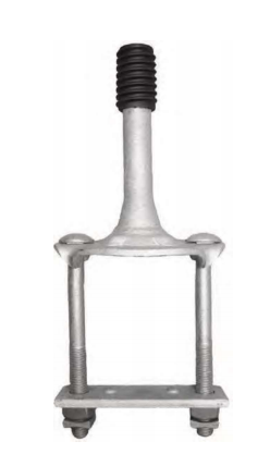 Thermisch verzinkte dwarsarm KLEMPEN MET NYLON SCHROEFDRAAD