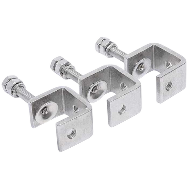 Verstelbare C-kanaalsteunklem voor installatie van stalen balken