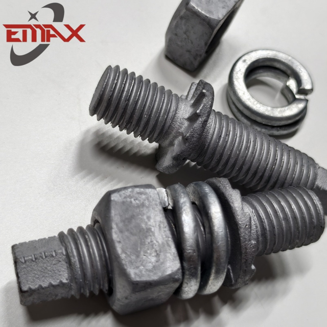 Factory Prijs Hot Galvanised Pole Line Hardware Post Insulator Stud Bolt 