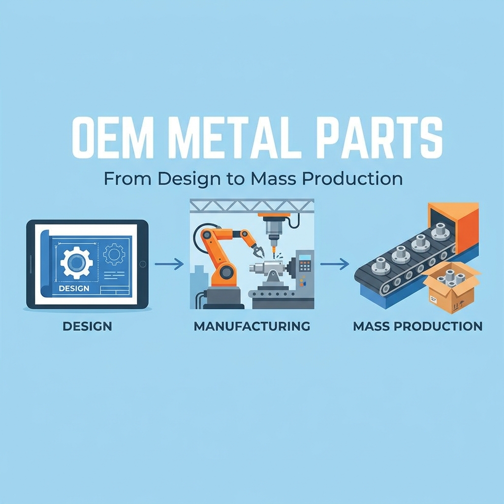 OEM-productie van metalen onderdelen: van ontwerp tot massaproductie